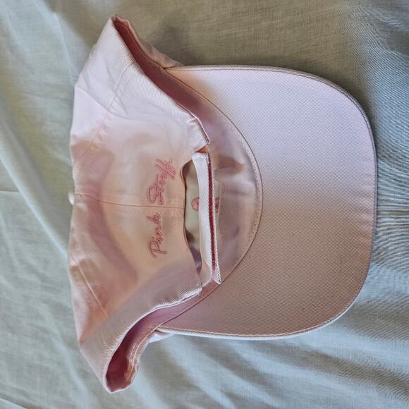 Breast Cancer Awareness Pink Stuff Baseball Cap Pink White - Picture 5 of 9